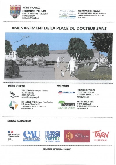 Aménagements de la place du Docteur Sans