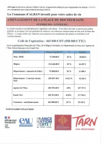 Aménagements de la place du Docteur  Sans